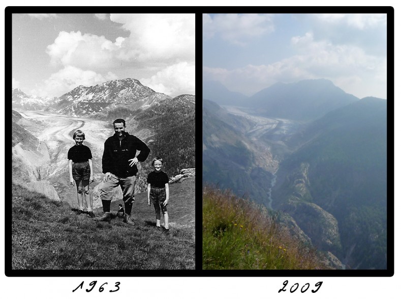 Gletschervergleich 1963 - 2009